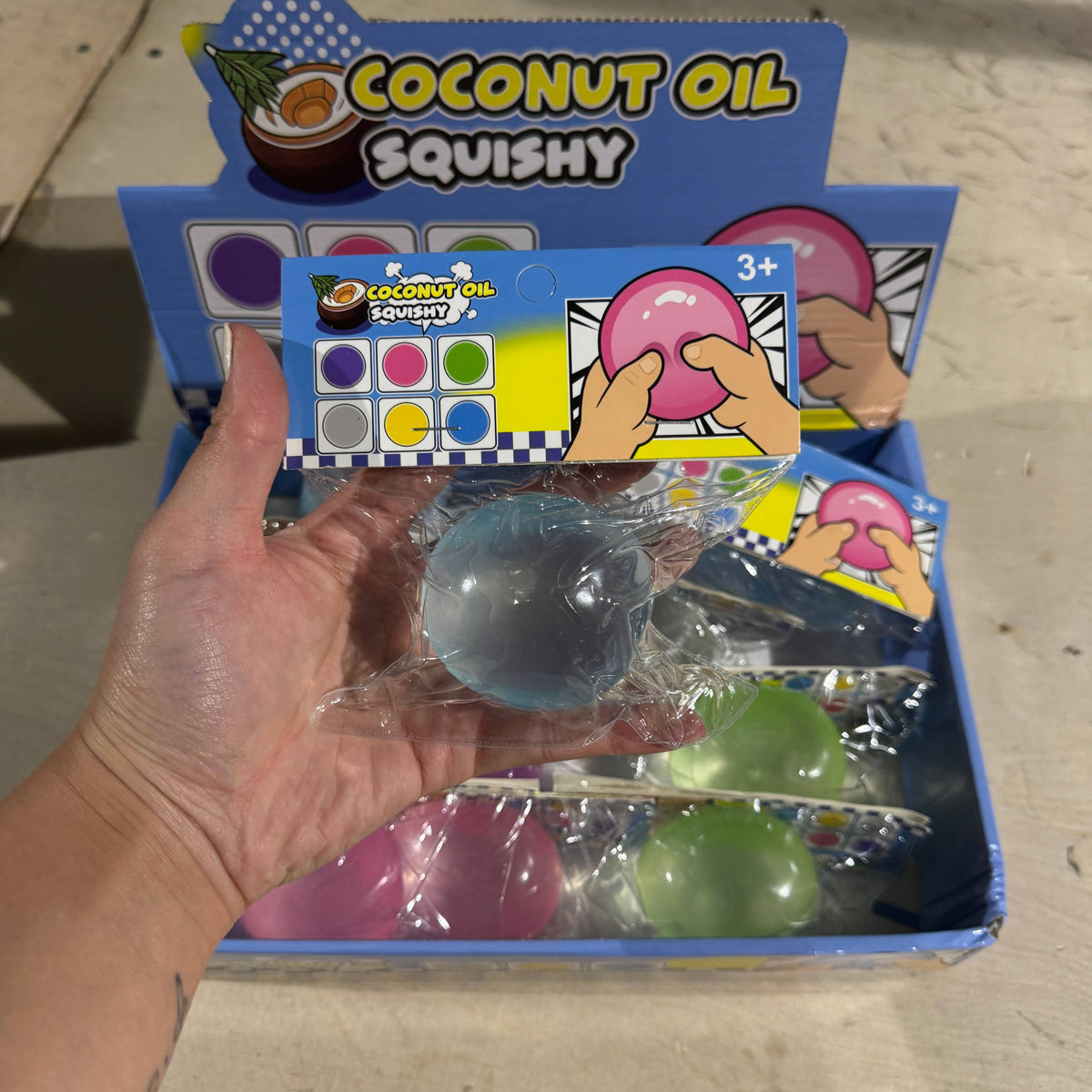 Coconut Oil Vaseline Colorful Round Ball Toy