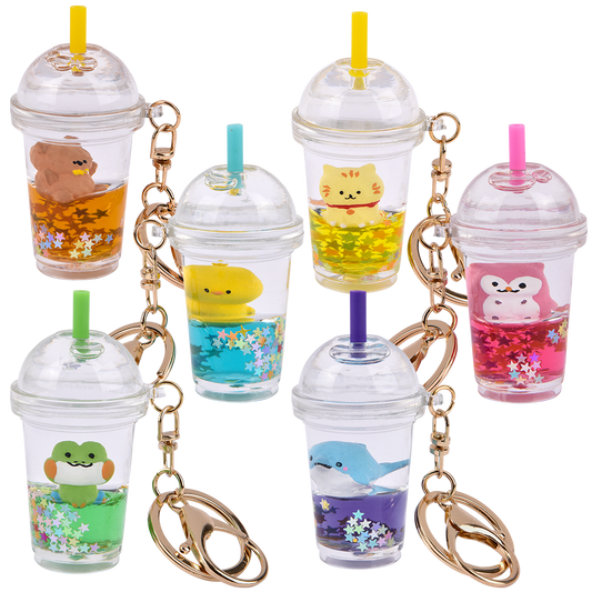 3" KAWAII ANIMAL SMOOTHIE LIQUID CLIP ON