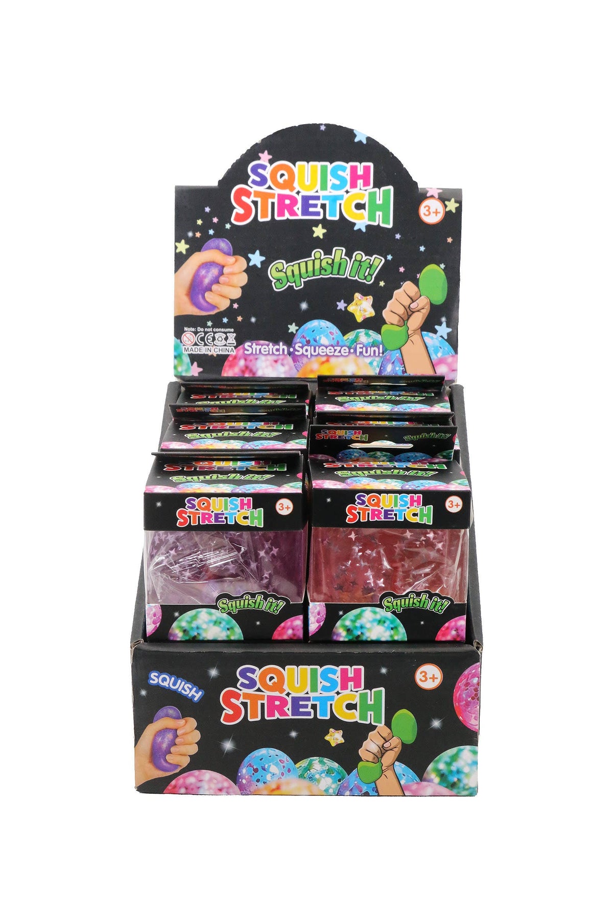 Seashell Glitter Ocean Cube Maltose Putty Filled Squishy: ONE SIZE