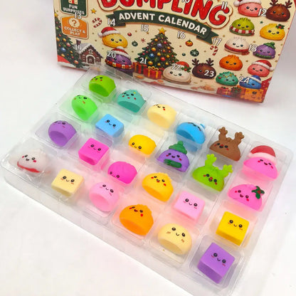 24-Day Christmas Emoji Dumpling Squishy Advent Calendar: Random