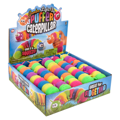 12" LIGHT-UP JUMBO CATERPILLAR PUFFER