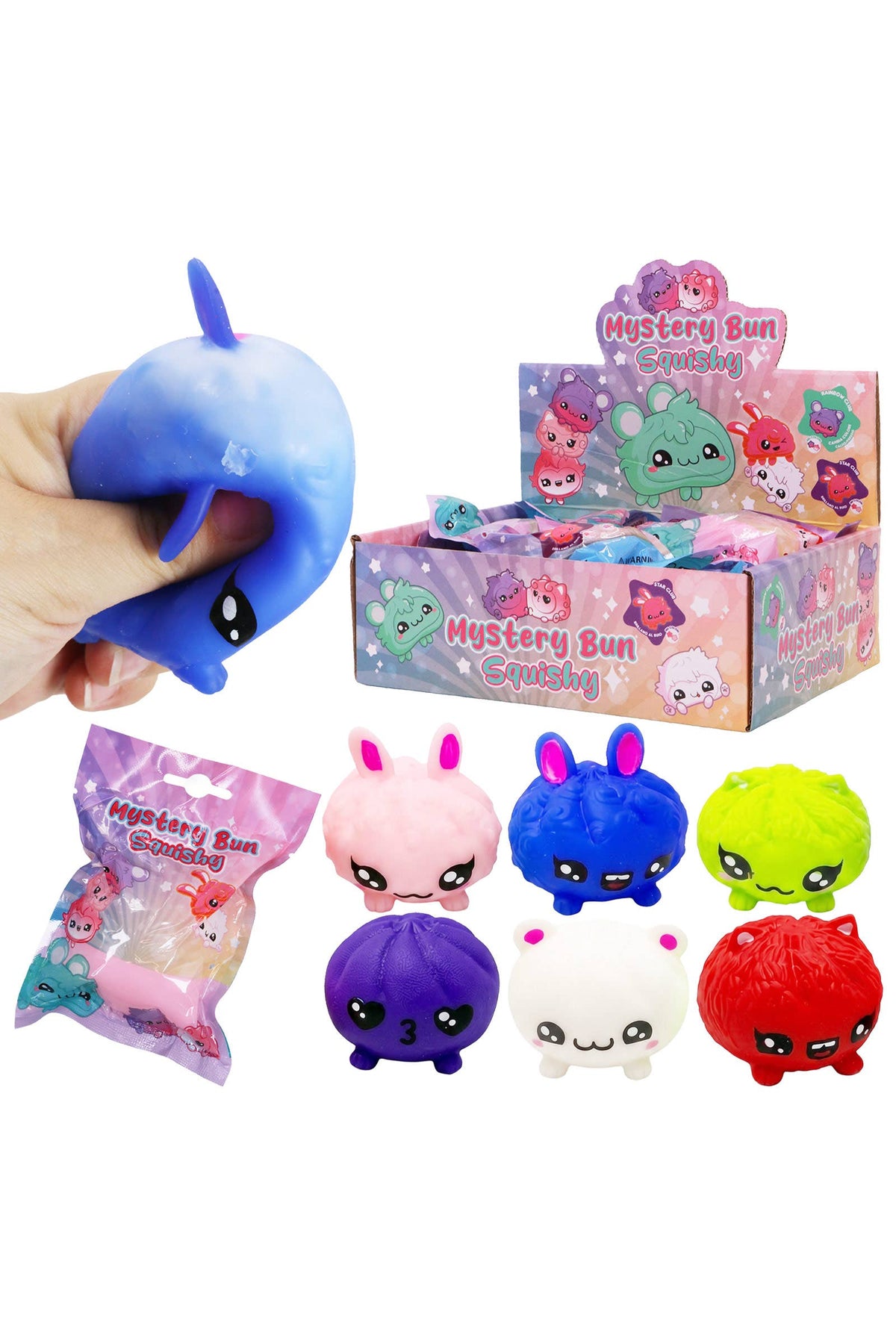 Mini Animal Dumpling Bun Slime Filled Squishy Mystery Bag: ASSORTED / ONE SIZE