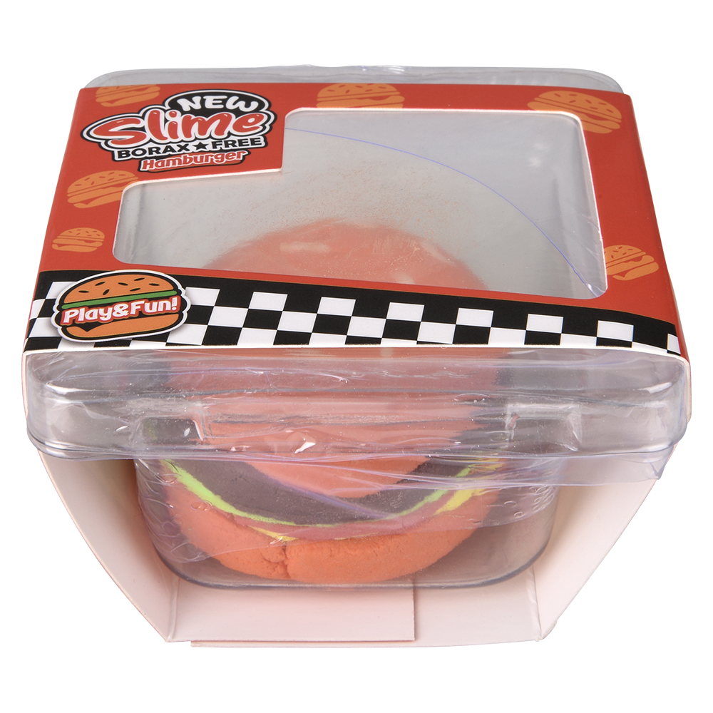 3.2" CHEESEBURGER CLAY SLIME