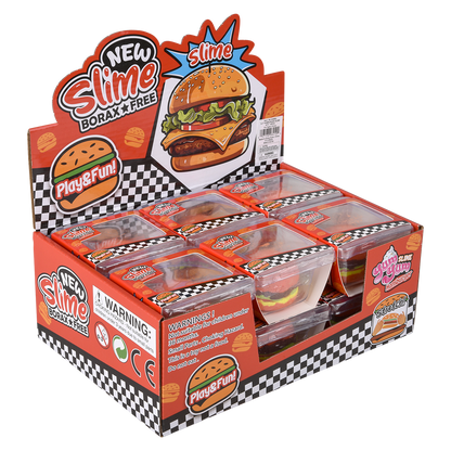 3.2" CHEESEBURGER CLAY SLIME