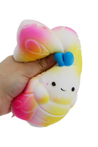 JUMBO 7 Inch Butterfly Fluffy Slime Filled TPR Squishy