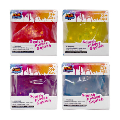 UPD GCSS Glitter Ice Cube 1.75" Squish Fidget Toy -