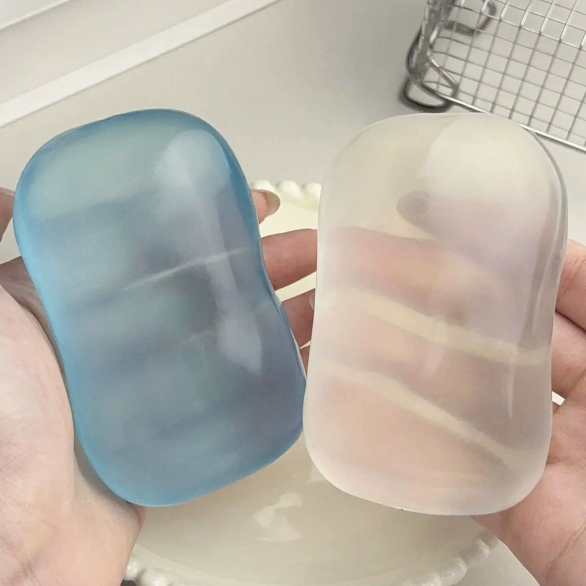 Moldable Transparent Soap Squishy Toy – Shape-Holding Stress: Random
