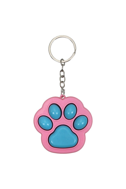 Pastel Animal Paw Clicky Fidget Toy Keychain