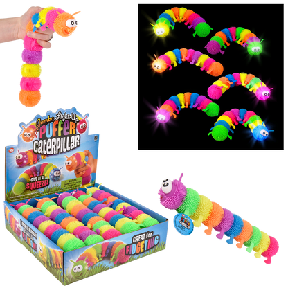 12" LIGHT-UP JUMBO CATERPILLAR PUFFER