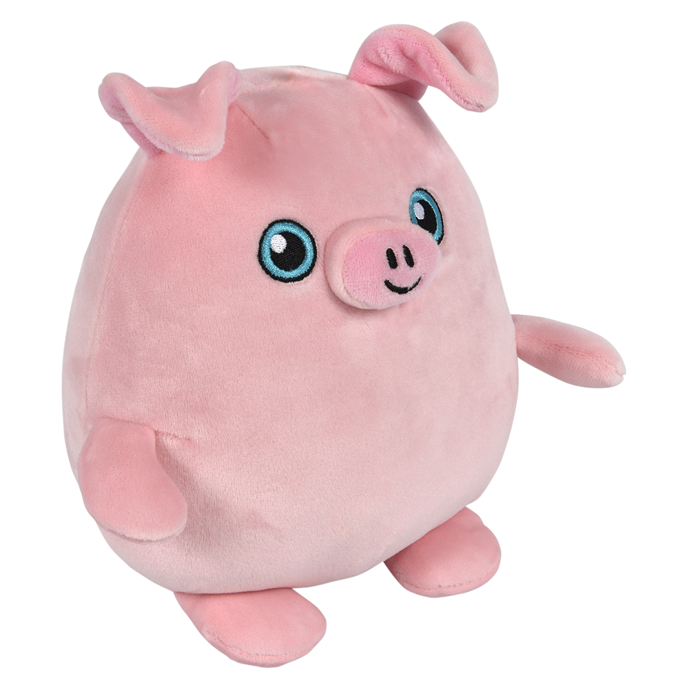 6" SQUISHY-ISHY PIG AND COW