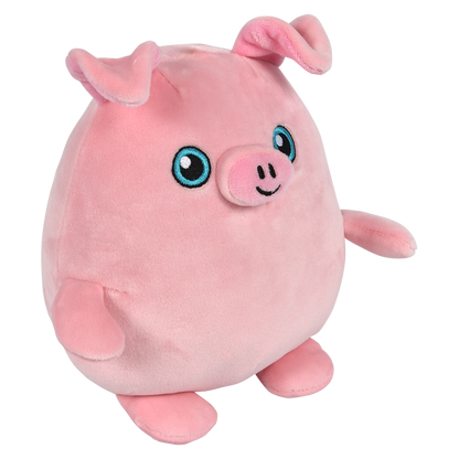 6" SQUISHY-ISHY PIG AND COW