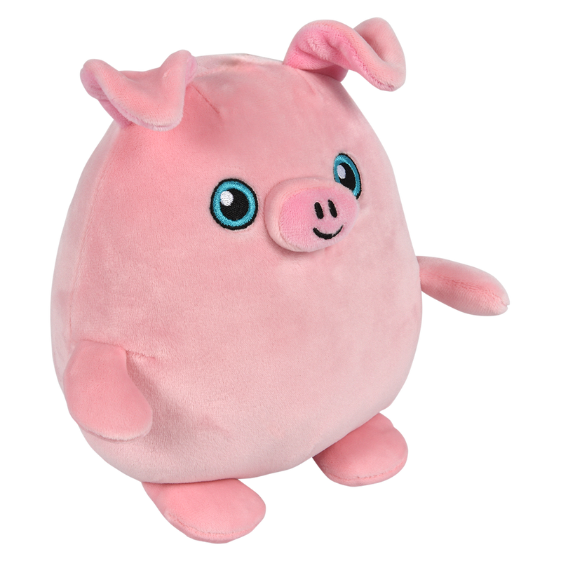 6" SQUISHY-ISHY PIG AND COW