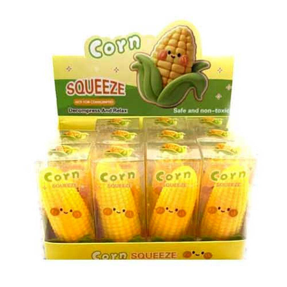 ASMR Crunchy Corn Shaped Crunching Sound Squeeze Squishy Stress Relief Toy