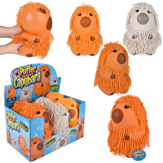 8" SHAGGY PUFFER CAPYBARA