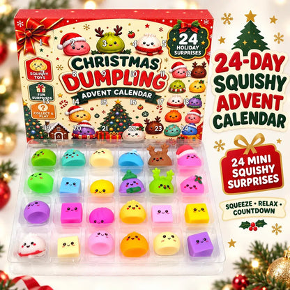 24-Day Christmas Emoji Dumpling Squishy Advent Calendar: Random