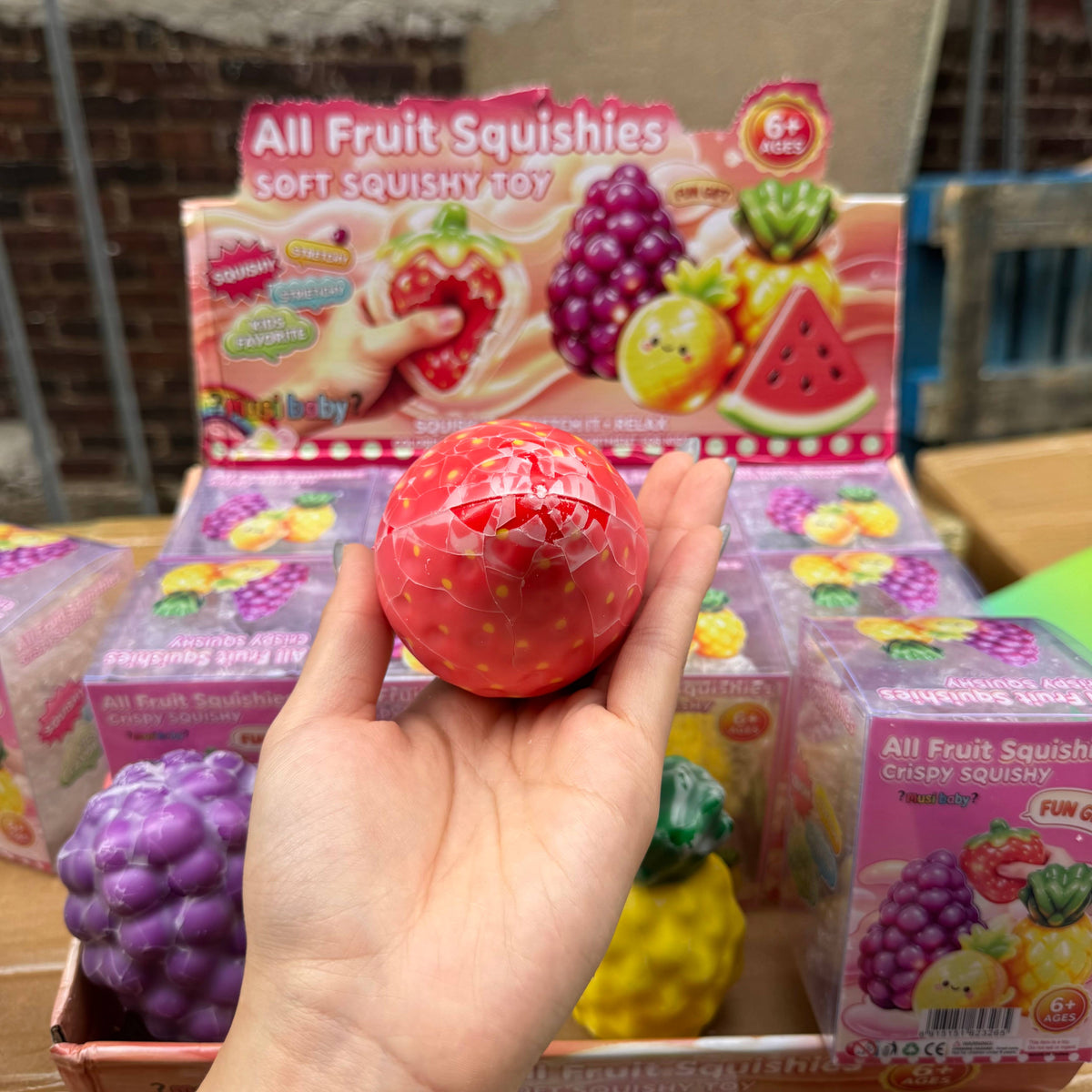 Crispy Crackling Assorted Foam Fruit Squishy