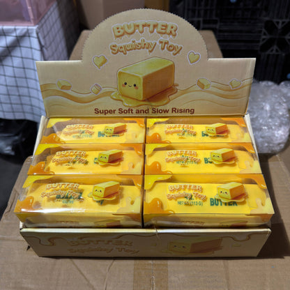 Crackling Crunchy Yellow Butter Squishy