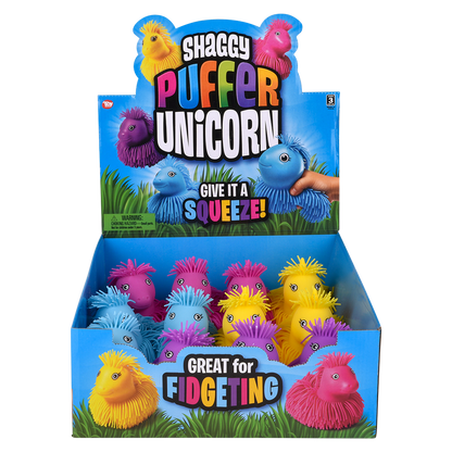7" SHAGGY PUFFER UNICORN