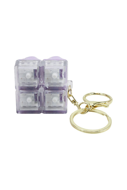 Clicky Keyboard Pastel Animal Paw Keycap Fidget Keychain: ONE SIZE
