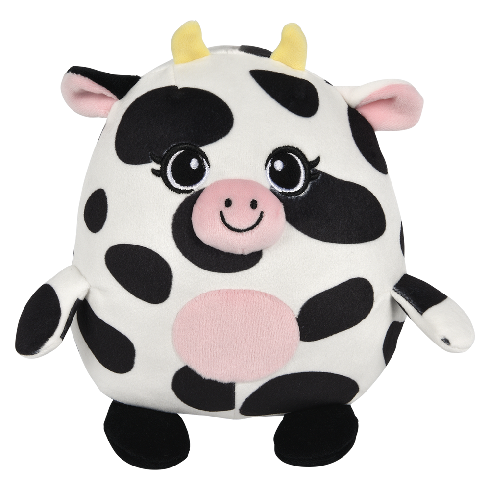 6" SQUISHY-ISHY PIG AND COW