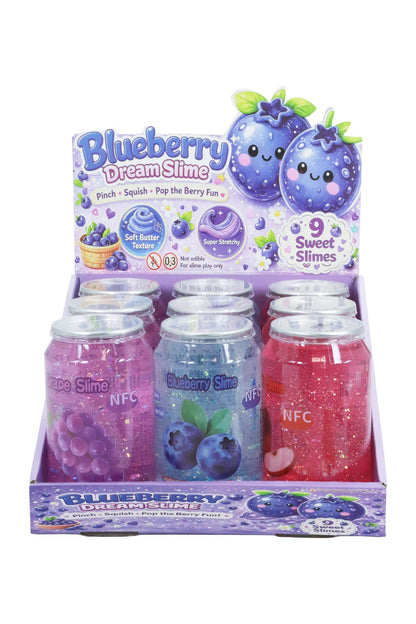 Sparkling Berry Apple Fruit Variety Soda Can Glitter Slime: ASSORTED / ONE SIZE
