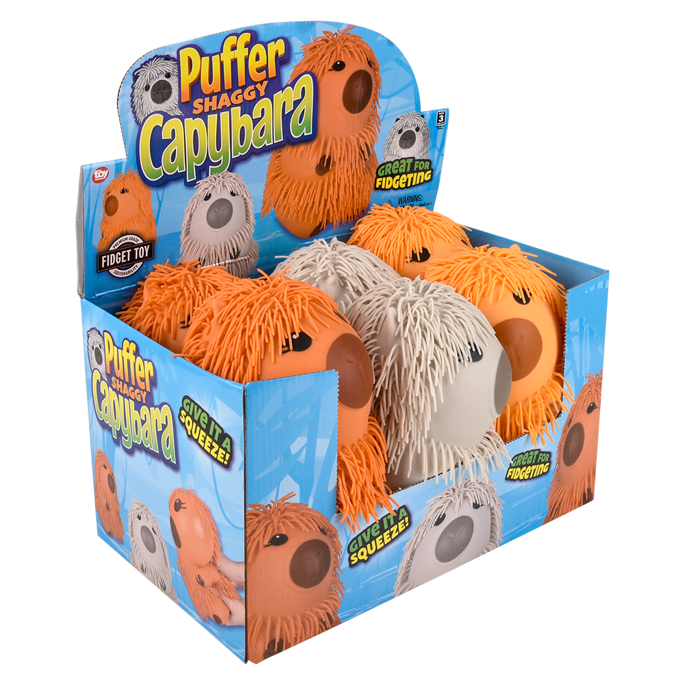 8" SHAGGY PUFFER CAPYBARA