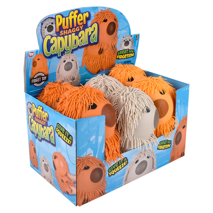 8" SHAGGY PUFFER CAPYBARA
