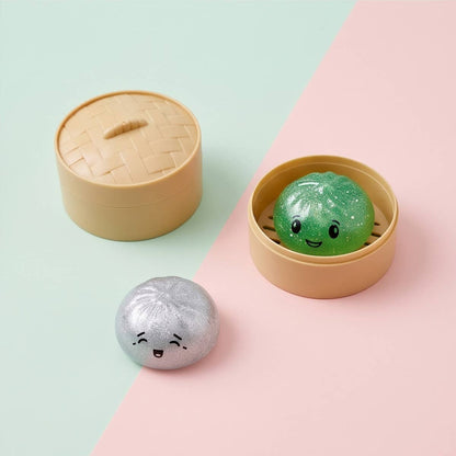 UPD MINIDUMP Squishy Mini Glitter Dumpling in Steamer