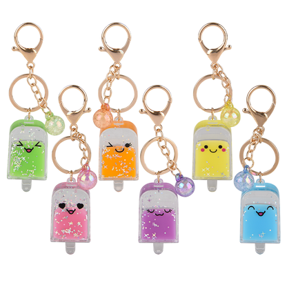 2.5" KAWAII ICE POP GLITTER CLIP ON