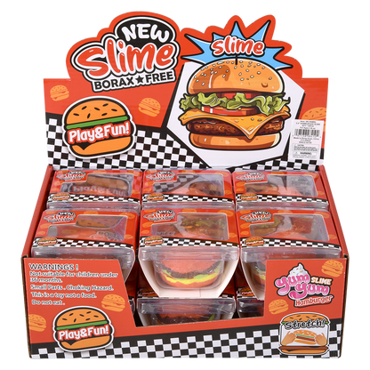 3.2" CHEESEBURGER CLAY SLIME