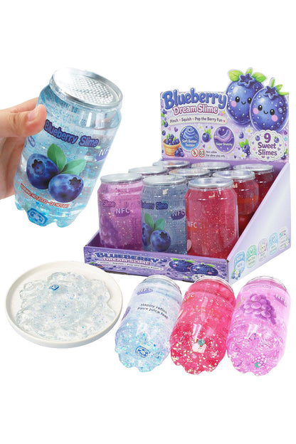 Sparkling Berry Apple Fruit Variety Soda Can Glitter Slime: ASSORTED / ONE SIZE