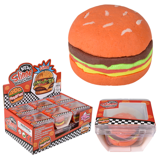 3.2" CHEESEBURGER CLAY SLIME
