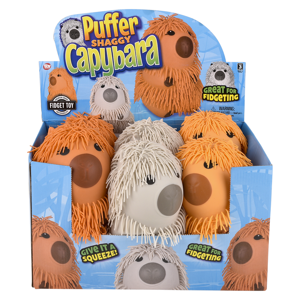 8" SHAGGY PUFFER CAPYBARA