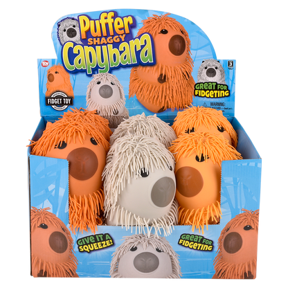 8" SHAGGY PUFFER CAPYBARA