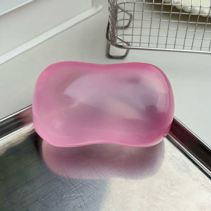 Moldable Transparent Soap Squishy Toy – Shape-Holding Stress: Random