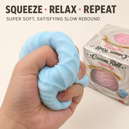 Pastel Cream Swirl Squishy Toy: Random