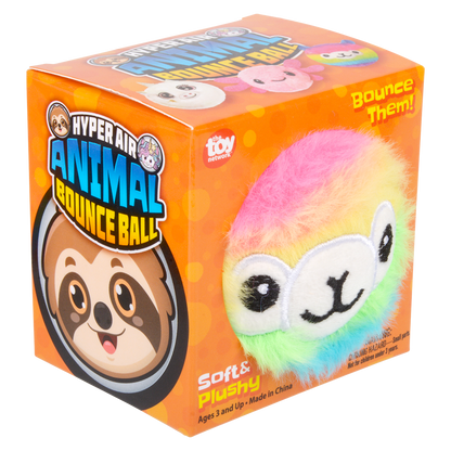 (T) 3.25" HYPER AIR PLUSH ANIMAL BOUNCE BALL