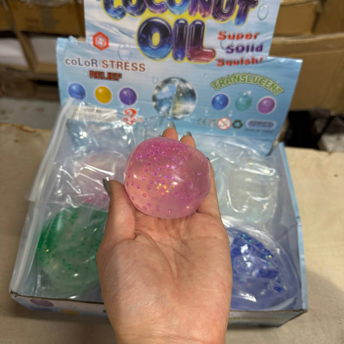 Coconut Oil Vaseline Mini Diamond Round Ball Toy