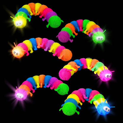 12" LIGHT-UP JUMBO CATERPILLAR PUFFER