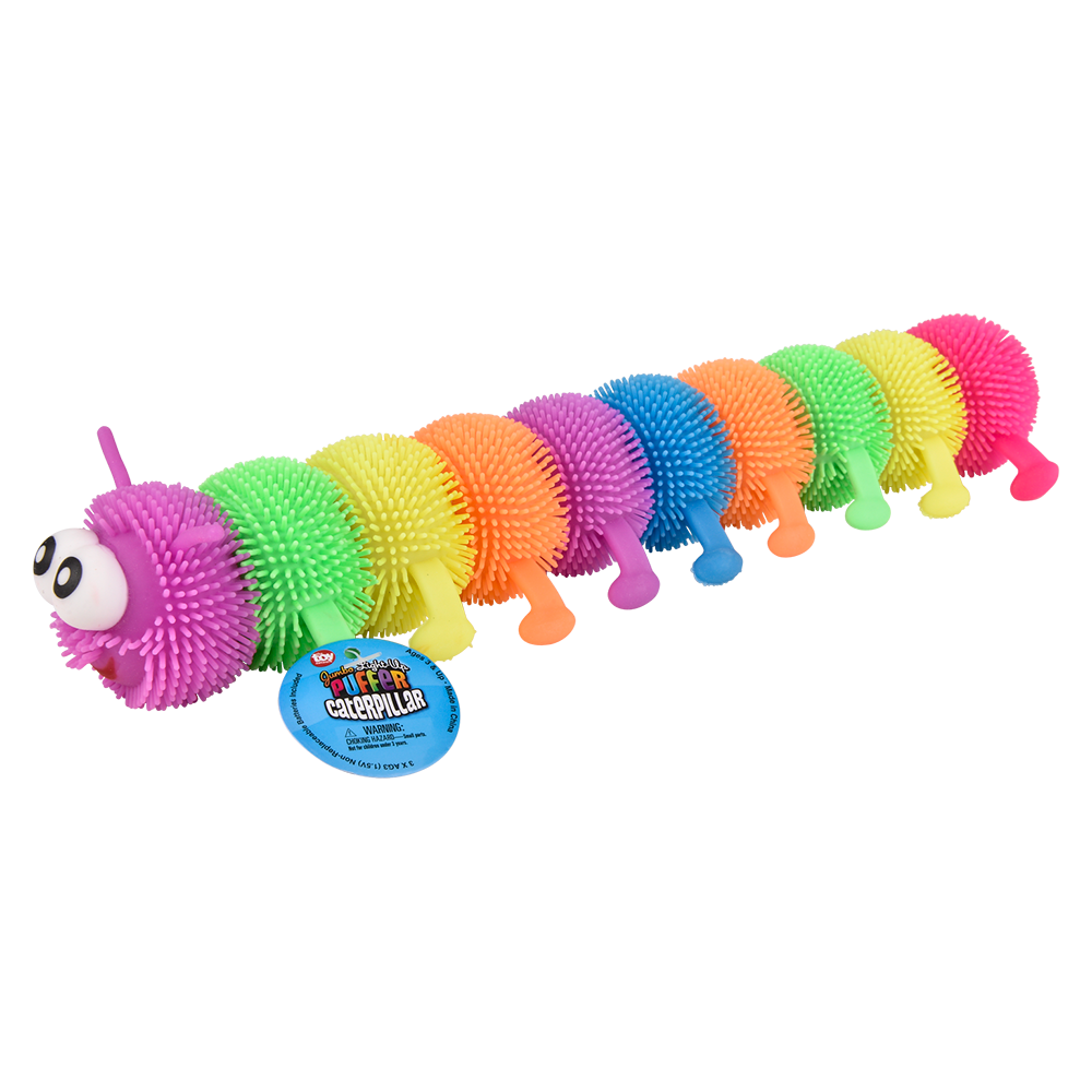 12" LIGHT-UP JUMBO CATERPILLAR PUFFER
