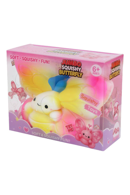 JUMBO 7 Inch Butterfly Fluffy Slime Filled TPR Squishy