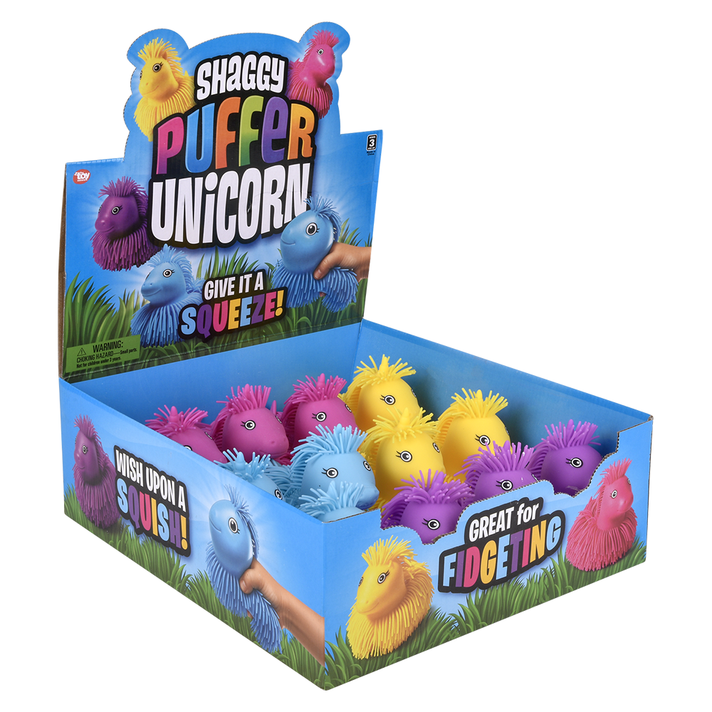 7" SHAGGY PUFFER UNICORN