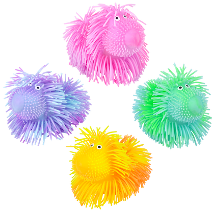 5.5" LIGHT-UP SHAGGY DOG PUFFER